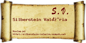 Silberstein Valéria névjegykártya